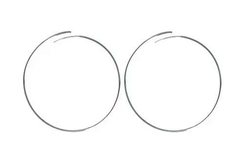 Kolczyki srebrne koła kółka 6cm na Arena.pl