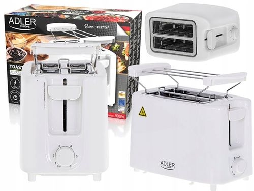 Toster Adler AD3223 biały 900 W na Arena.pl