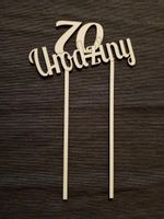 Topper 70 urodziny (18 20 25 40 50 60) itp