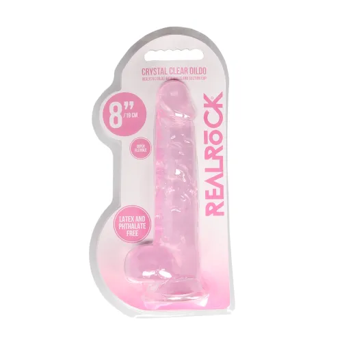 realrock crystal clear model 21 cm z anatomicznymi kulkami i przyssawką na Arena.pl