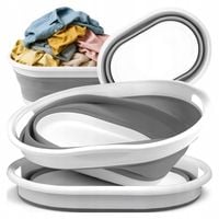 MISKA SILIKONOWA SKŁADANA KOSZ NA PRANIE BIELIZNĘ SKŁADANY WANIENKA 25L