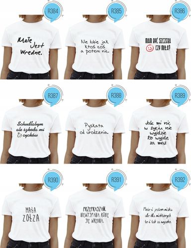 Koszulka z napisem BEZ TEJ KOSZULKI hit na Arena.pl