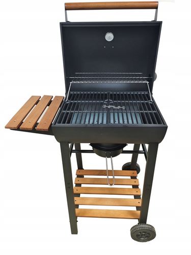 GRILL WĘGLOWY DEKRAFT BECZKA Z RUSZTEM ŻELIWNYM, DREWNO,KOMIN na Arena.pl
