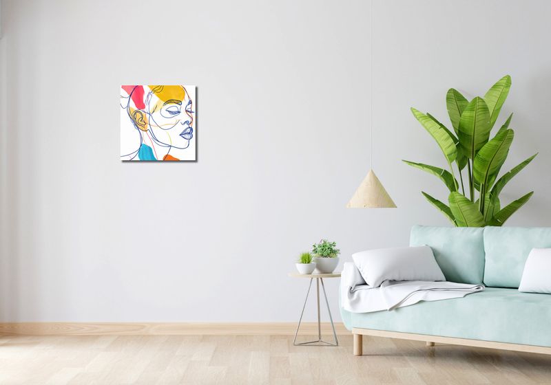 Obraz 40x40cm Wyrazy w Konturach zdjęcie 2