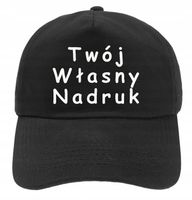 Czapka z Daszkiem Twój Własny Nadruk Jednokolorowy