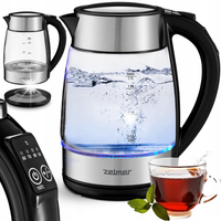 ZELMER CZAJNIK BEZPRZEWODOWY ZCK8026 2200W 1,7 L SZKŁO Regulacja temp.
