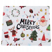 KALENDARZ ADWENTOWY DLA DZIECI ŚWIĄTECZNY 24 BRANSOLETKA BIŻUTERIA FASHION