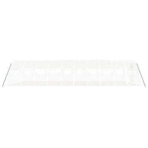 Szklarnia ze stalową ramą, biała, 40 m², 10x4x2 m na Arena.pl