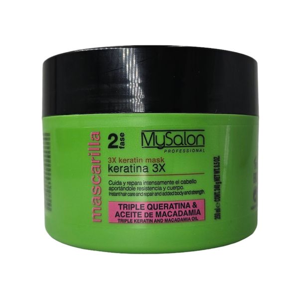 MYSALON Maska do włosów  REGENERUJĄCA z potrójną keratyną 250ml zdjęcie 1