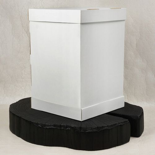 Karton pudełko na wysoki tort pietrowy 40x40x50 cm BIAŁE na Arena.pl