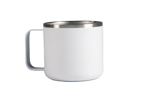 Kubek ze stali nierdz. logo, grawer 350 ml 10szt. 8,5 cm x 8 cm biały na Arena.pl