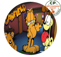 Opłatek na tort Garfield