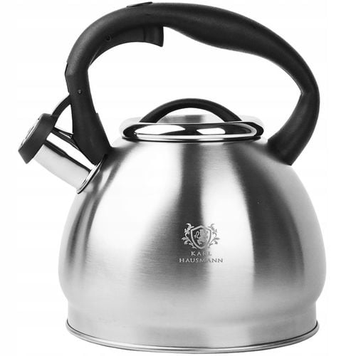 CZAJNIK na GAZ CZAJNIK z GWIZDKIEM POKRYWĄ 3L STAL INDUKCJA SREBRNY na Arena.pl