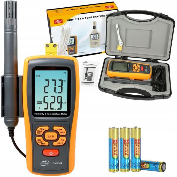 TERMO-HIGROMETR WILGOTNOŚCIOMIERZ MIERNIK WILGOTNOŚCI TEMPERATURY POWIETRZA zdjęcie 1