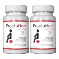 2x ProctoHem - ulga w walce z hemoroidami wsparcie naczyń krwionośnych 30 k