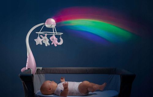 Karuzela Rainbow 3w1 różowa na Arena.pl