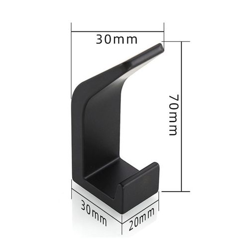 Zestaw wieszaków loftowych na klej Omnos 5 sztuk czarnych na Arena.pl