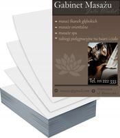 Ulotki A5 100szt reklamowe firmowe GABINET MASAŻU gotowe projekt w cenie