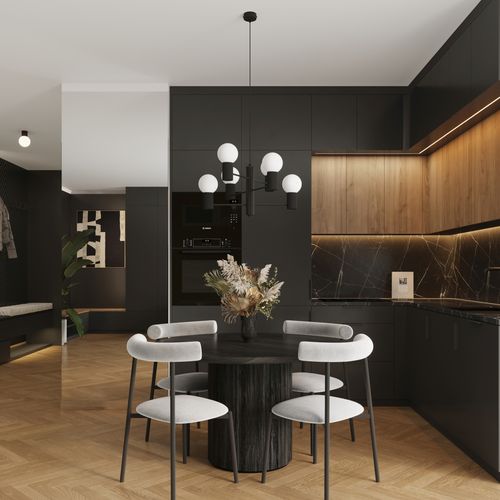 Żyrandol HALO 6 czarny na Arena.pl