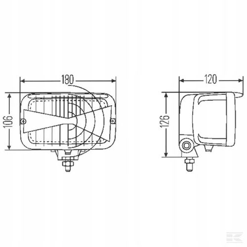 Reflektor Halogenowy, Prostokątny 12V na Arena.pl