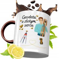 Kubek Bordowy Dla Geodety Na Urodziny Prezent Z Nadrukiem Ze Zdjęciem