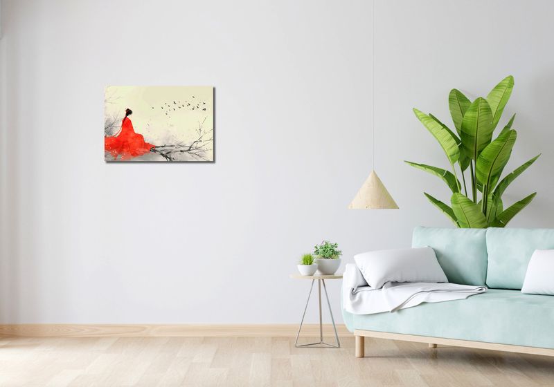 Obraz 60x40cm Diva Na Gałęzi zdjęcie 2