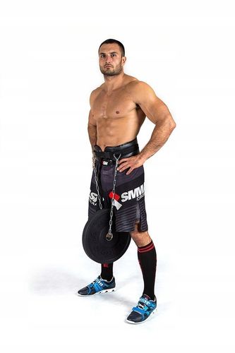 DIP BELT PAS OBCIĄŻENIOWY KULTURYSTYCZNY Z ŁAŃCUCHEM MOCNY BUSHIDO na Arena.pl