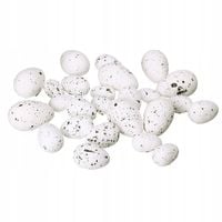 Jajka wielkanocne styropianowe nakrapiane 24 szt JAJKO BIAŁE 3-5 cm