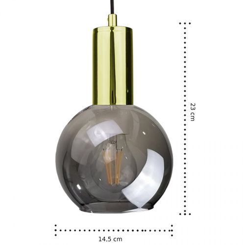Lampa wisząca 1xE27 SUPRA BLACK/GOLD na Arena.pl