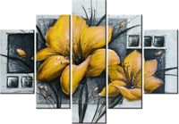 105CM 150CM OBRAZ 5 ELEM MAKOWY DUET NR 3 DRUK