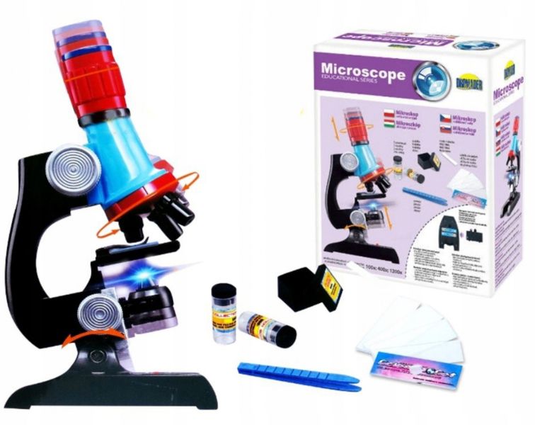 MIKROSKOP Dromader NAUKA I ZABAWA x 200 400 1200 zdjęcie 1