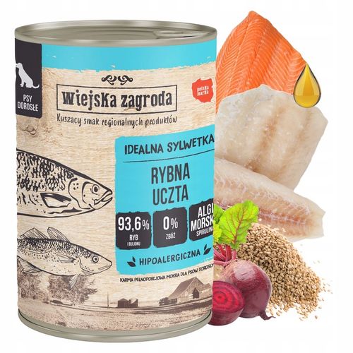 WIEJSKA ZAGRODA PET REPUBLIC Karma mokra dla psa MIX Smaków 12 x 400g na Arena.pl