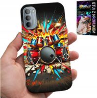 ETUI DO MOTOROLA G31 / G41 - ROCK PERKUSJA BĘBNY ROCK & ROLL + FOLIA