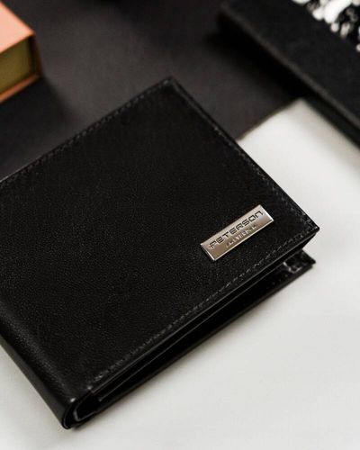 poziomy portfel męski ze skóry naturalnej - peterson na Arena.pl