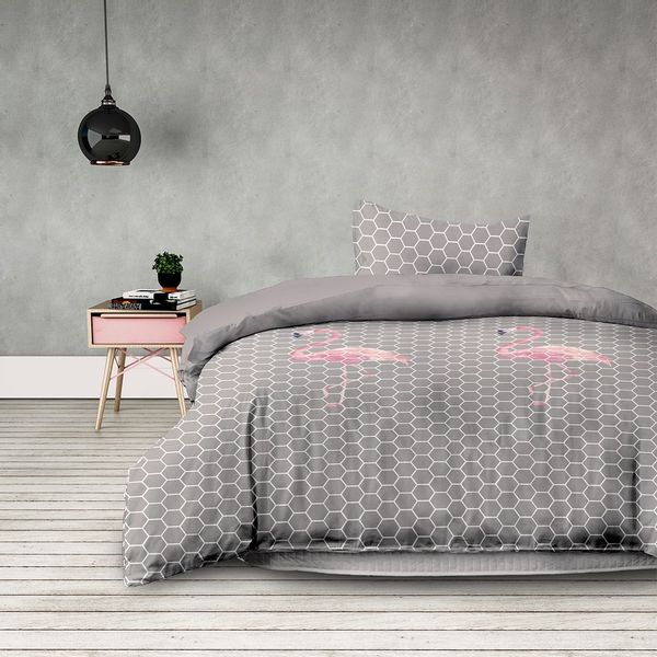 Pościel AmeliaHome BASIC FLAMINGOLIGHT 135X2002+80X802 zdjęcie 2
