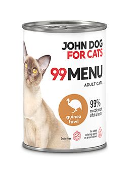 John Dog for Cats 99 menu karma mokra dla kota perliczka 6x400 g na Arena.pl