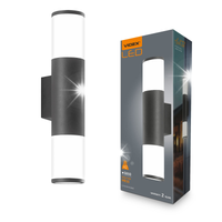 Oprawa LED architektoniczna kinkiet ogrodowy Videx czarny 2xGU10 MAX 2x30W