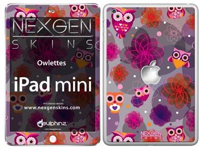 Nexgen Skins - Zestaw skórek na obudowę z efektem 3D iPad mini (Owlettes 3D)