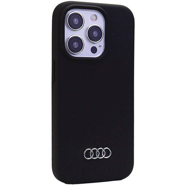Audi Silicone Case iPhone 15 Pro Max 6.7" czarny/black hardcase zdjęcie 2
