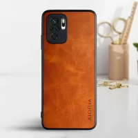 Etui AIORIA LEATHER do Xiaomi Redmi Note 10 / 10S / Poco M5S pomarańczowy
