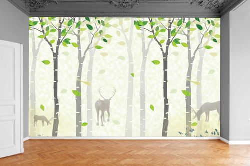 Fototapeta LAS WE MGLE LISCIE JELEŃ 390x280 na Arena.pl