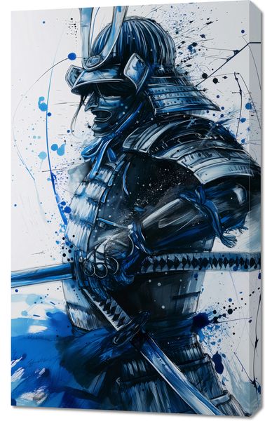 Obraz 60x100cm Samuraj w Błękicie zdjęcie 1