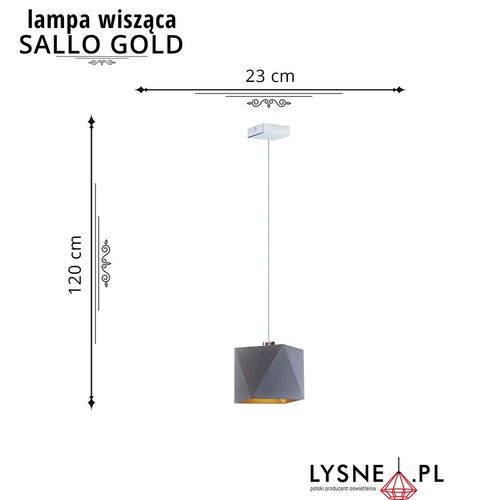 Żyrandol SALLO GOLD na Arena.pl