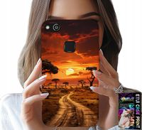 ETUI DO HUAWEI P9 LITE 2016 - SAFARI AFRYKA ZACHÓD SŁOŃCA PIĘKNE WIDOK