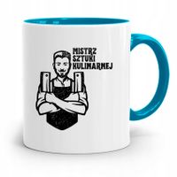 Kubek Błękitny Kucharza Mistrz Sztuki Kulinarnej Z Nadrukiem Ze Zdjęciem