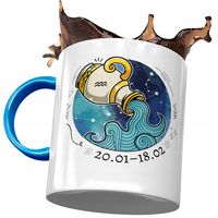 Kubek Błękitny Wodnik Znaki Zodiaku Horoskop Z Nadrukiem Ze Zdjęciem