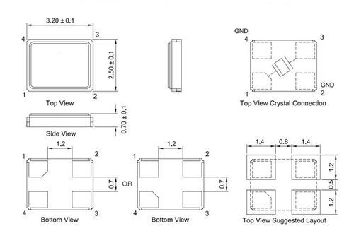 Kwarcowy Oscylator 13.560Mhz SMD 3225 4-PIN na Arena.pl