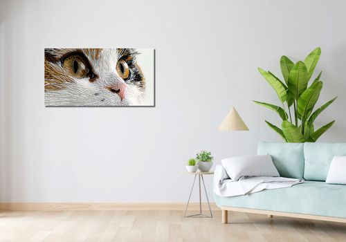 Obraz 100x50cm Nitkowany Kot na Arena.pl