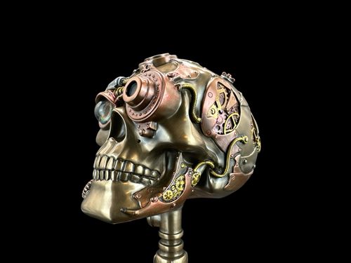 Czaszka na podstawce Steampunk VERONESE WU76570V4 na Arena.pl