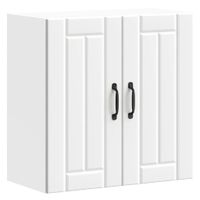 Szafka ścienna kuchenna Lucca Biała, drewno klejone